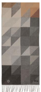 FRAAS GEOMETRIC COLOURBLOCK CASHMINK SCARF